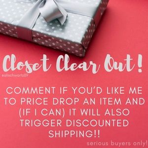 CLOSET CLEAR OUT! See photo for details!